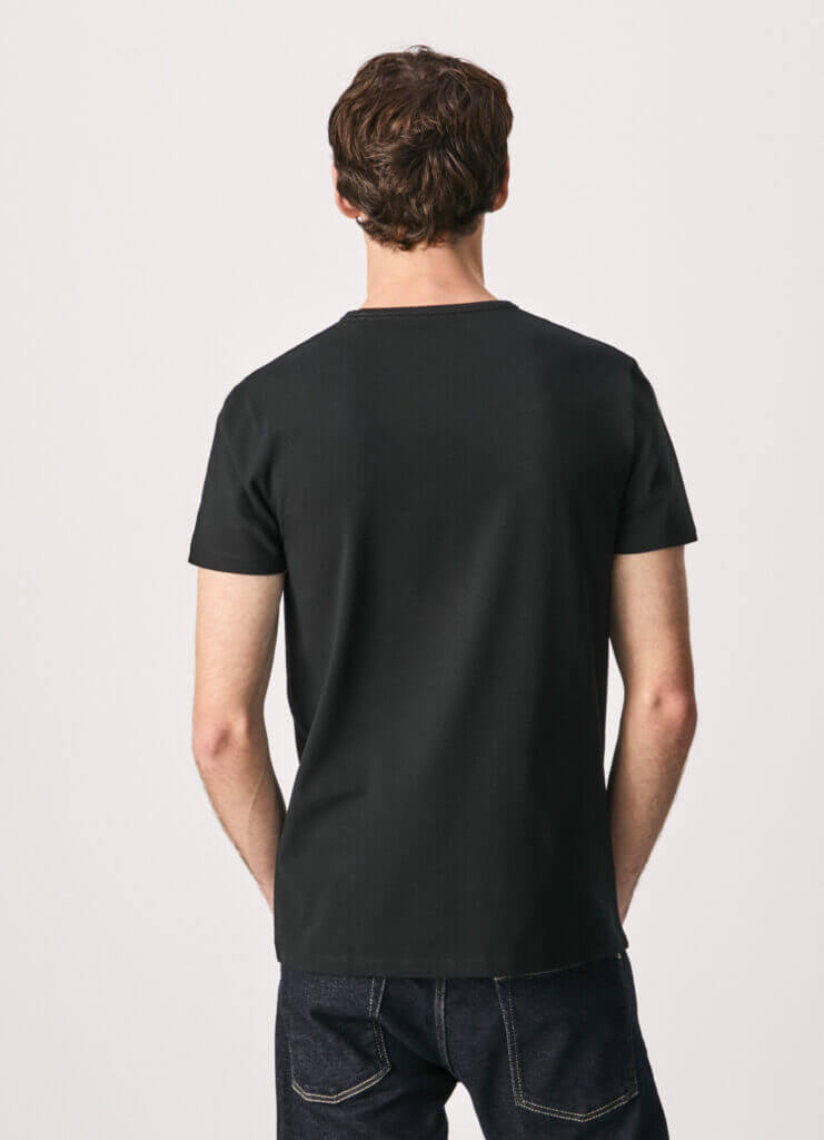 T-Shirt Original Basic Slim Fit Black - PEPE JEANS • JeanStore | T-Shirts