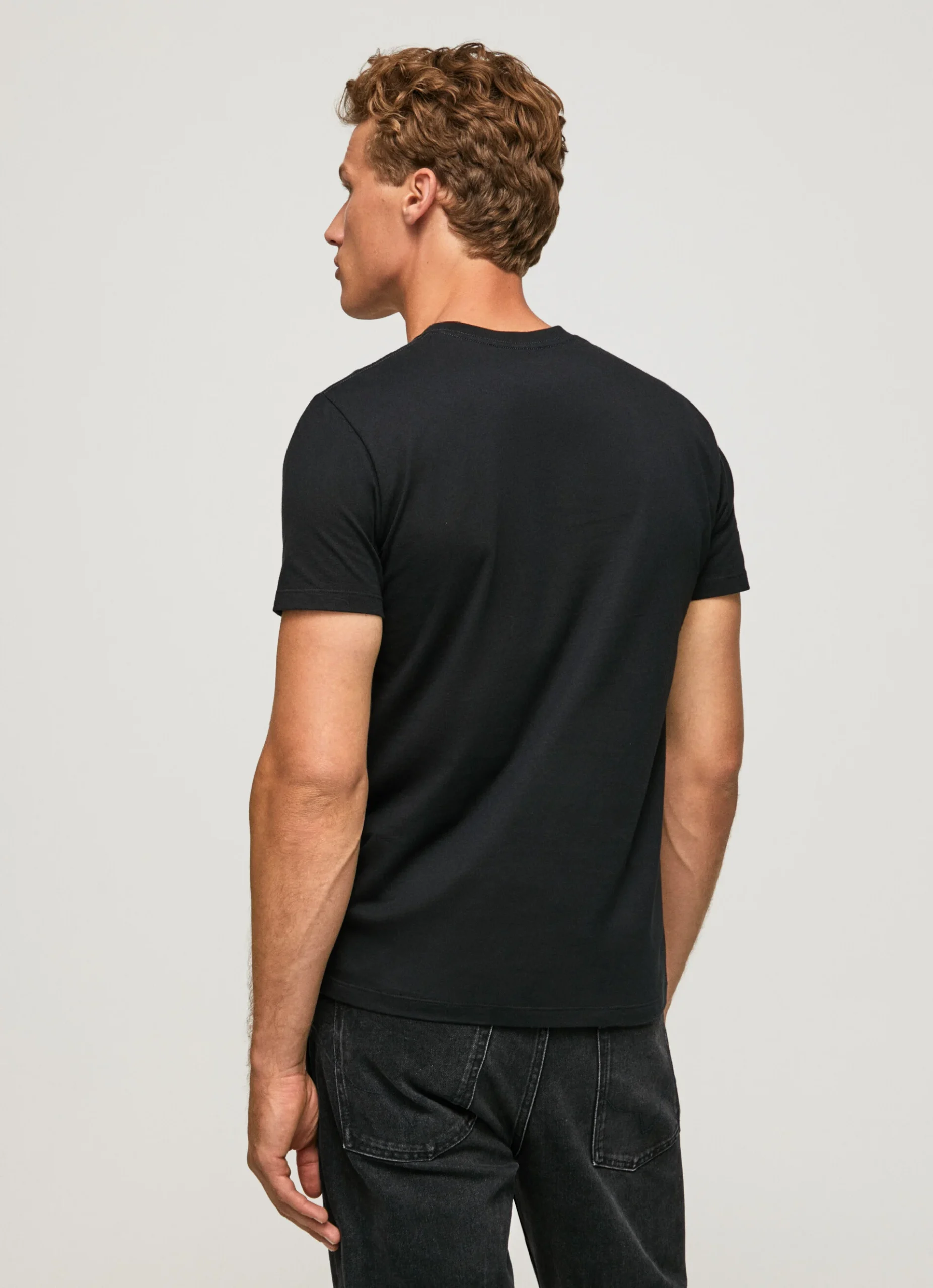 - JeanStore T-Shirt JEANS Original Basic Slim • Black Fit PEPE