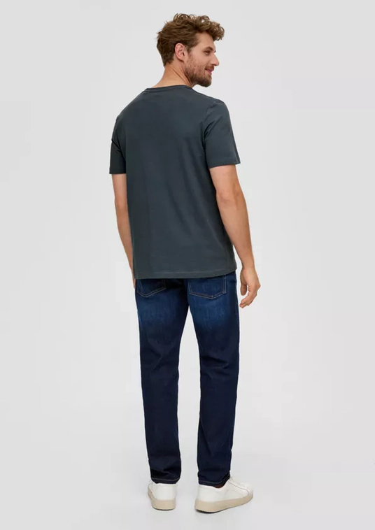 Men Cotton Regular Logo T shirt Dark Grey S'OLIVER2139909 (12)