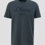 Men Cotton Regular Logo T shirt Dark Grey S'OLIVER2139909 (13)