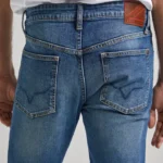 Men Mid Rise Slim Jeans WORN Medium Blue PEPE.PM207641 000 05 MO