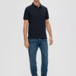 Men Pure Cotton Regular Polo Navy S'OLIVER.2138262 (7)