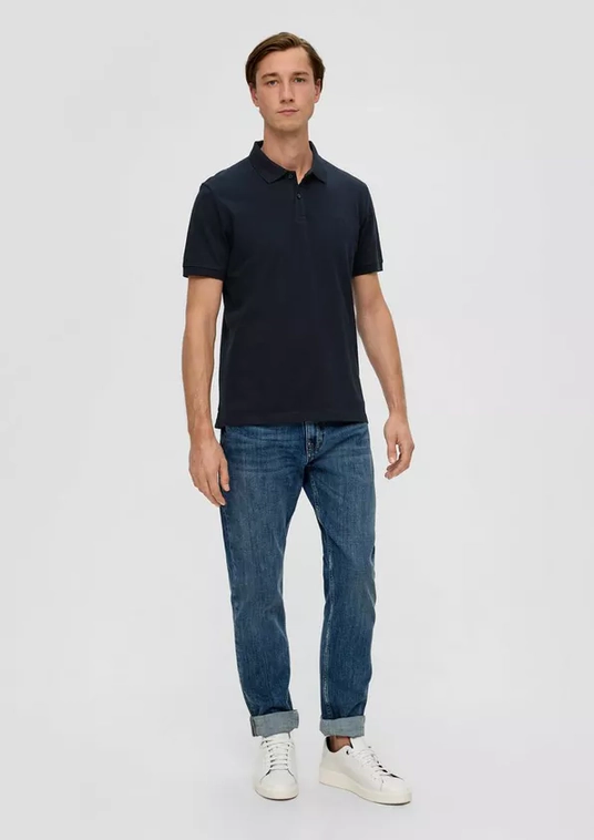 Men Pure Cotton Regular Polo Navy S'OLIVER.2138262 (7)