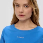 Woman Shinny Logo Regular T shirt Royal Blue S'OLIVER.2144445 (9)