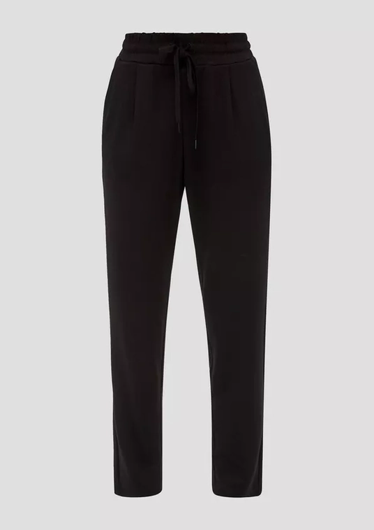 Woman Viscose Blend Tappered Trousers Black S'OLIVER.2140810 (2)