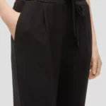 Woman Viscose Blend Tappered Trousers Black S'OLIVER2140810 (3)