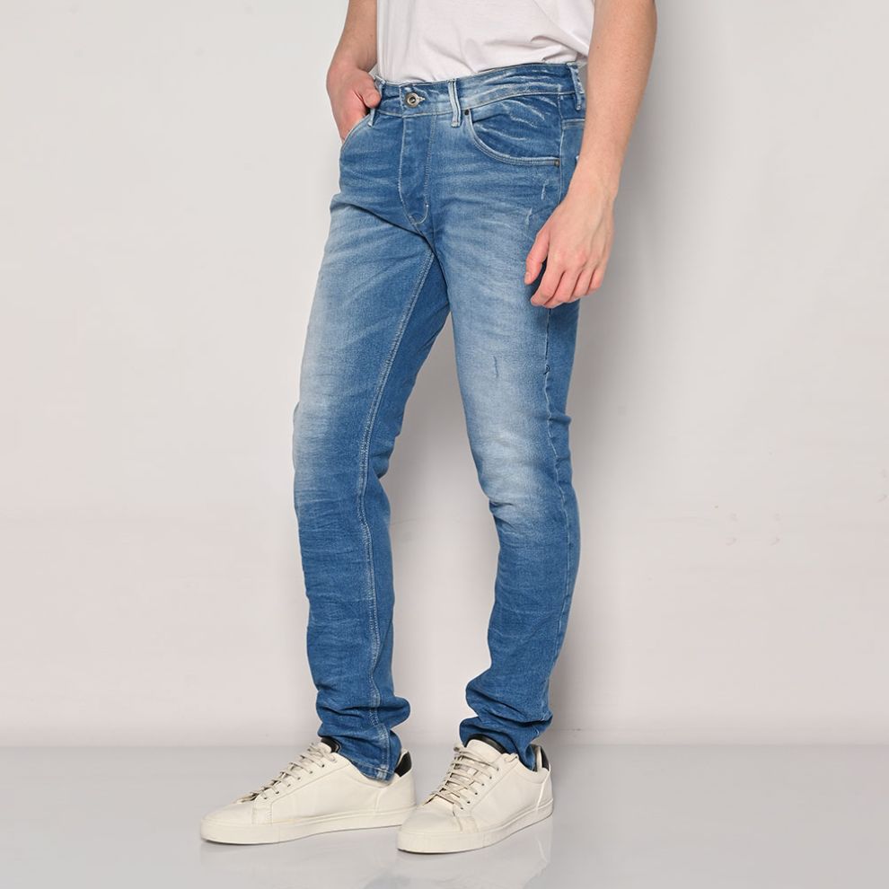 Mens Slim Worn Jeans AKIRA Medium Blue. 24013 403 324 BLUE 001