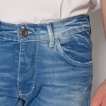 Mens Slim Worn Jeans AKIRA Medium Blue. 24013 403 324 BLUE 002