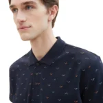 Tom Tailor 202402 34623 1040913 Men All over Printed Polo Regular Fit Navy.5