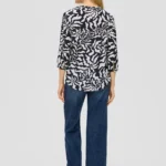 Woman Viscose Floral Printed Blouse Navy S'OLIVER.2142573 (11)